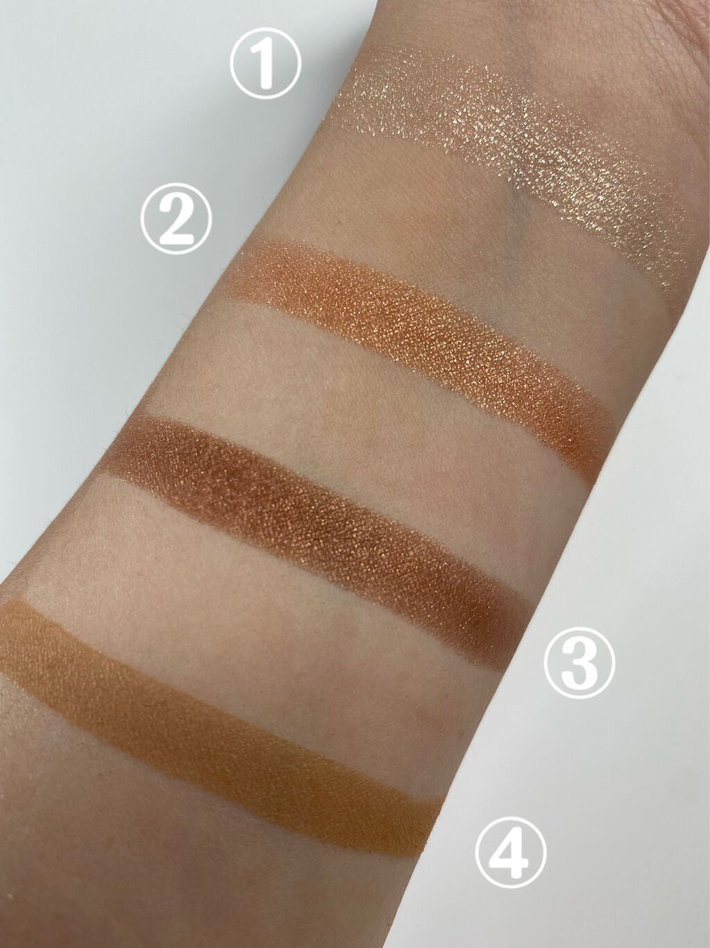 CHEER me COLOR アイシャドウ/セリア/アイシャドウパレットを使ったクチコミ(4枚目)