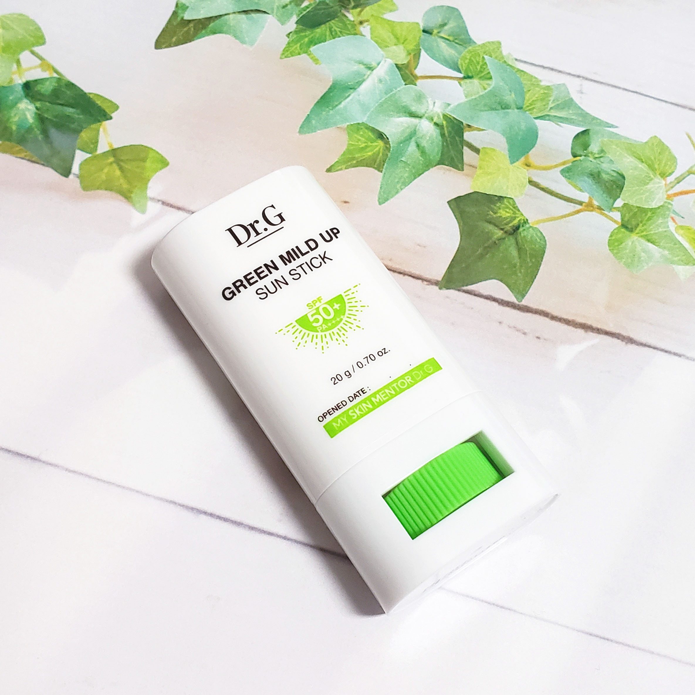 グリーンマイルドサンスティック SPF50+ PA++++/Dr.G/日焼け止めスティックを使ったクチコミ（1枚目）