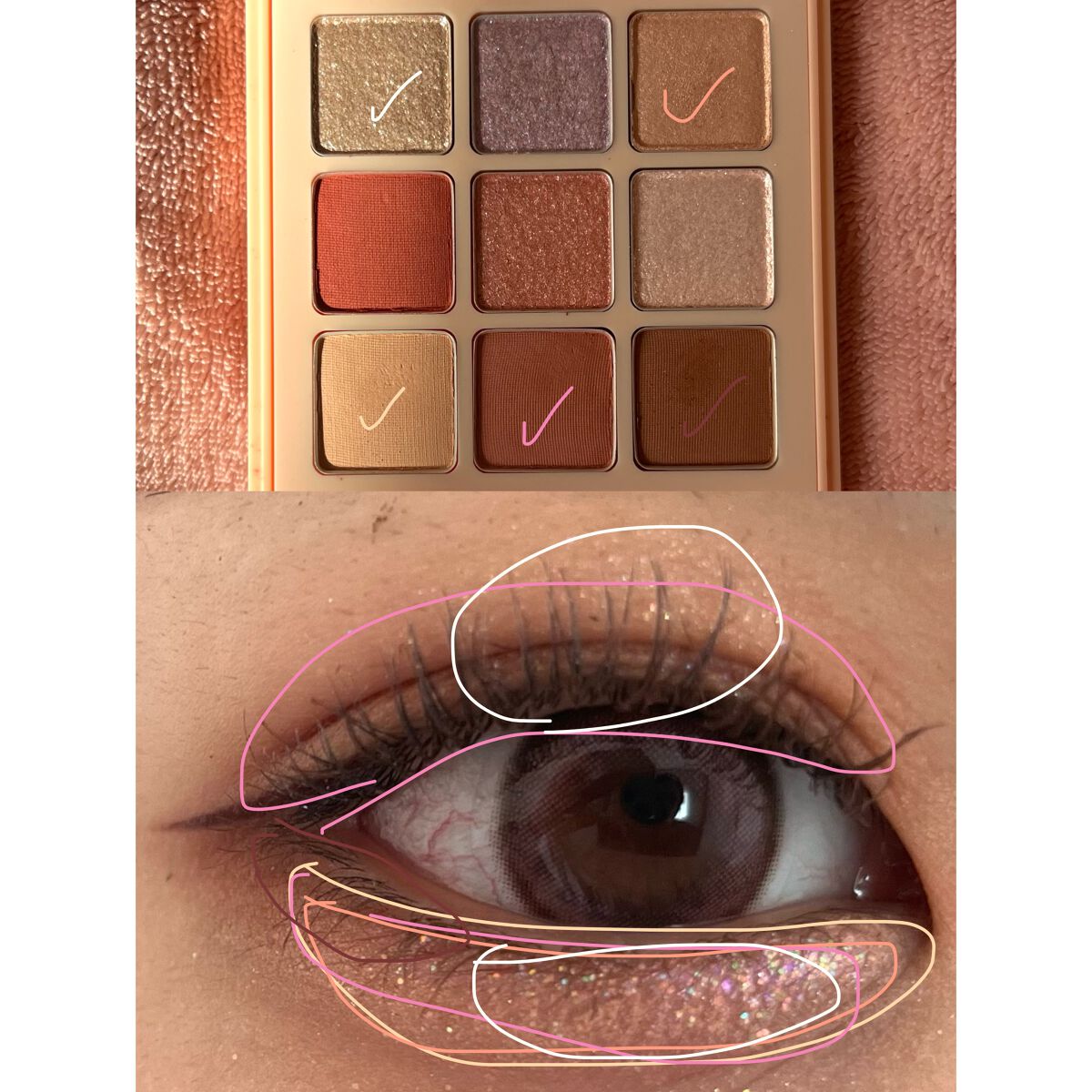 マテリアルカラーパレット/leur charme/アイシャドウパレットを使ったクチコミ（2枚目）