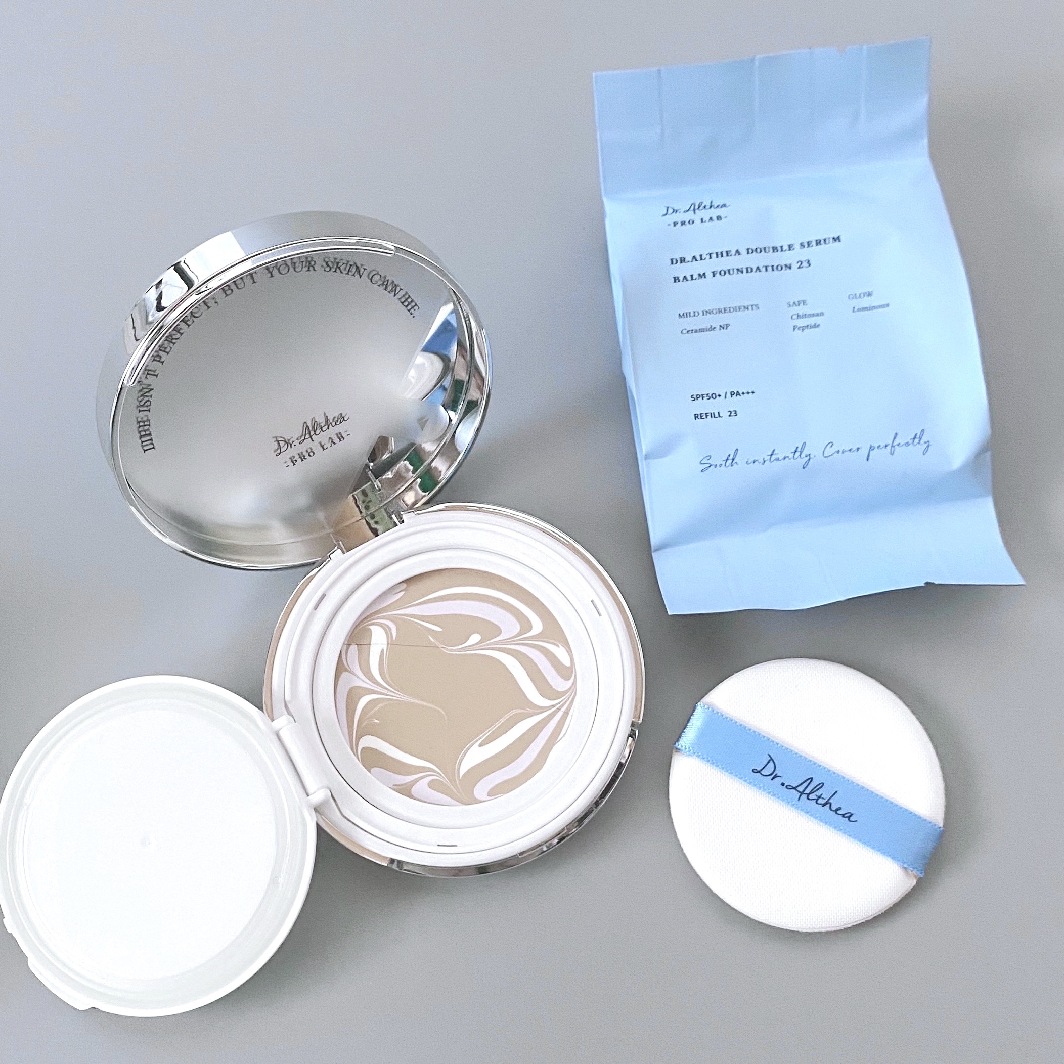 ダブル セラム バーム ファンデーション/Dr.Althea/クリーム・エマルジョンファンデーションを使ったクチコミ（2枚目）