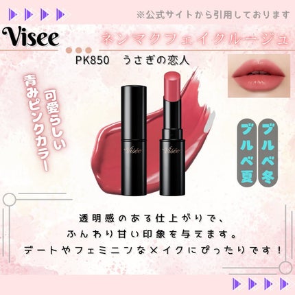 ネンマクフェイク ルージュ/Visée/口紅を使ったクチコミ(10枚目)