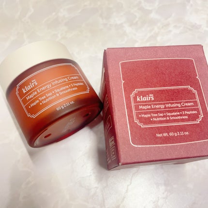 メープルエナジーインフュージングクリーム/Klairs/フェイスクリームを使ったクチコミ(3枚目)