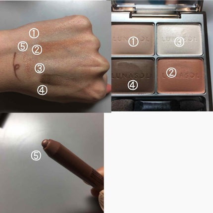 マカロングロウアイズ/LUNASOL/アイシャドウパレットを使ったクチコミ(2枚目)