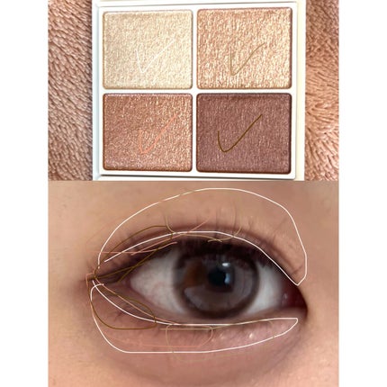 シルキースフレアイズ/キャンメイク/アイシャドウパレットを使ったクチコミ(2枚目)