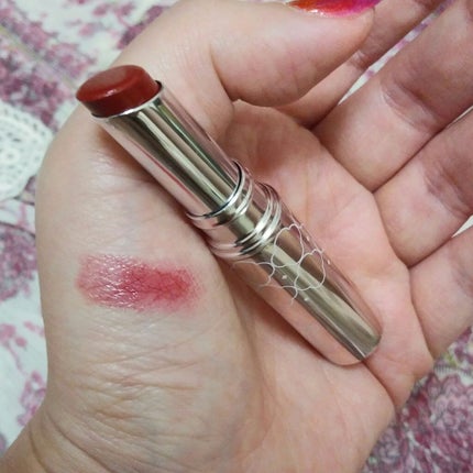 ラスティンググロスリップ/CEZANNE/口紅を使ったクチコミ(4枚目)