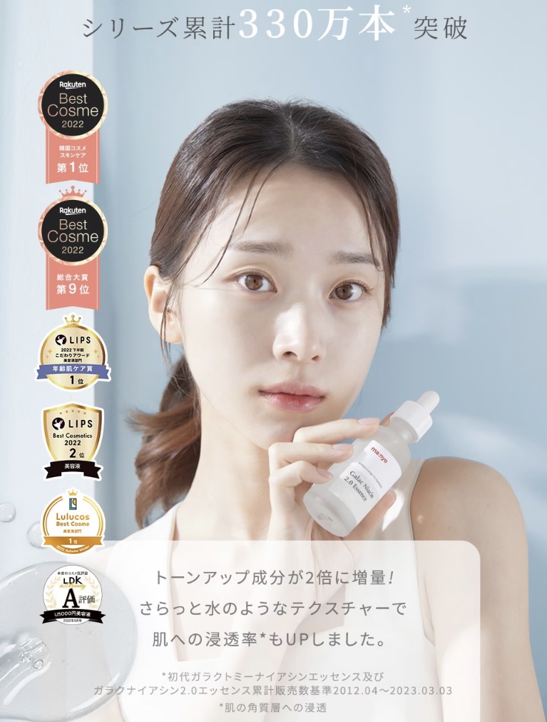 ガラクナイアシン2.0エッセンス/manyo/美容液を使ったクチコミ（3枚目）
