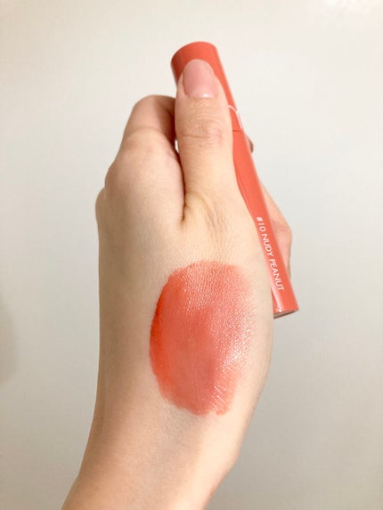 ジューシーラスティングティント/rom&nd/リップティントを使ったクチコミ(4枚目)