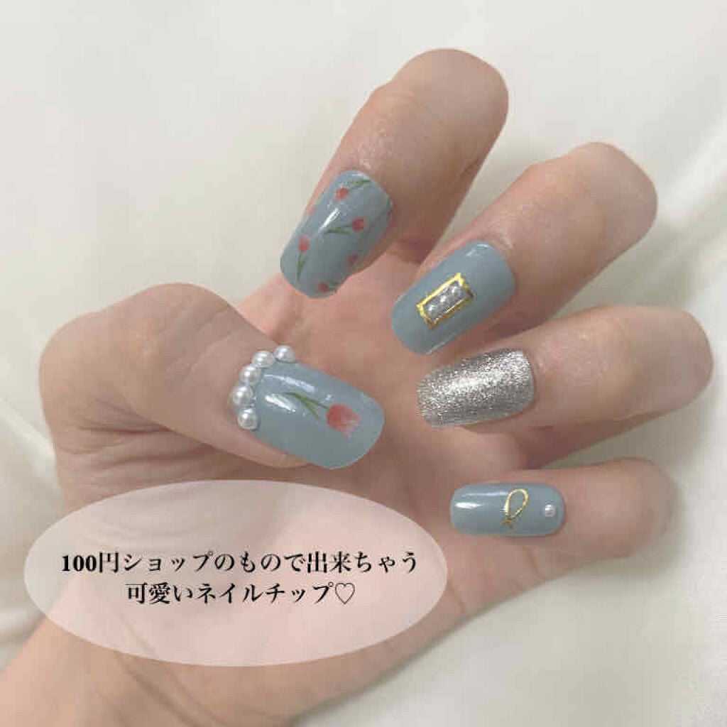 しずくネイルシール/キャンドゥ/ネイルシールを使ったクチコミ(1枚目)