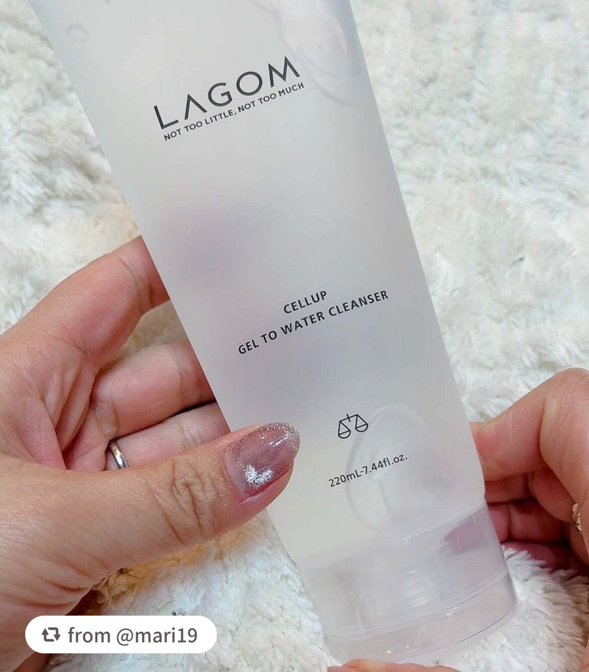 ラゴム ジェルトゥウォーター クレンザー(朝用洗顔)/LAGOM /その他洗顔料を使ったクチコミ(2枚目)