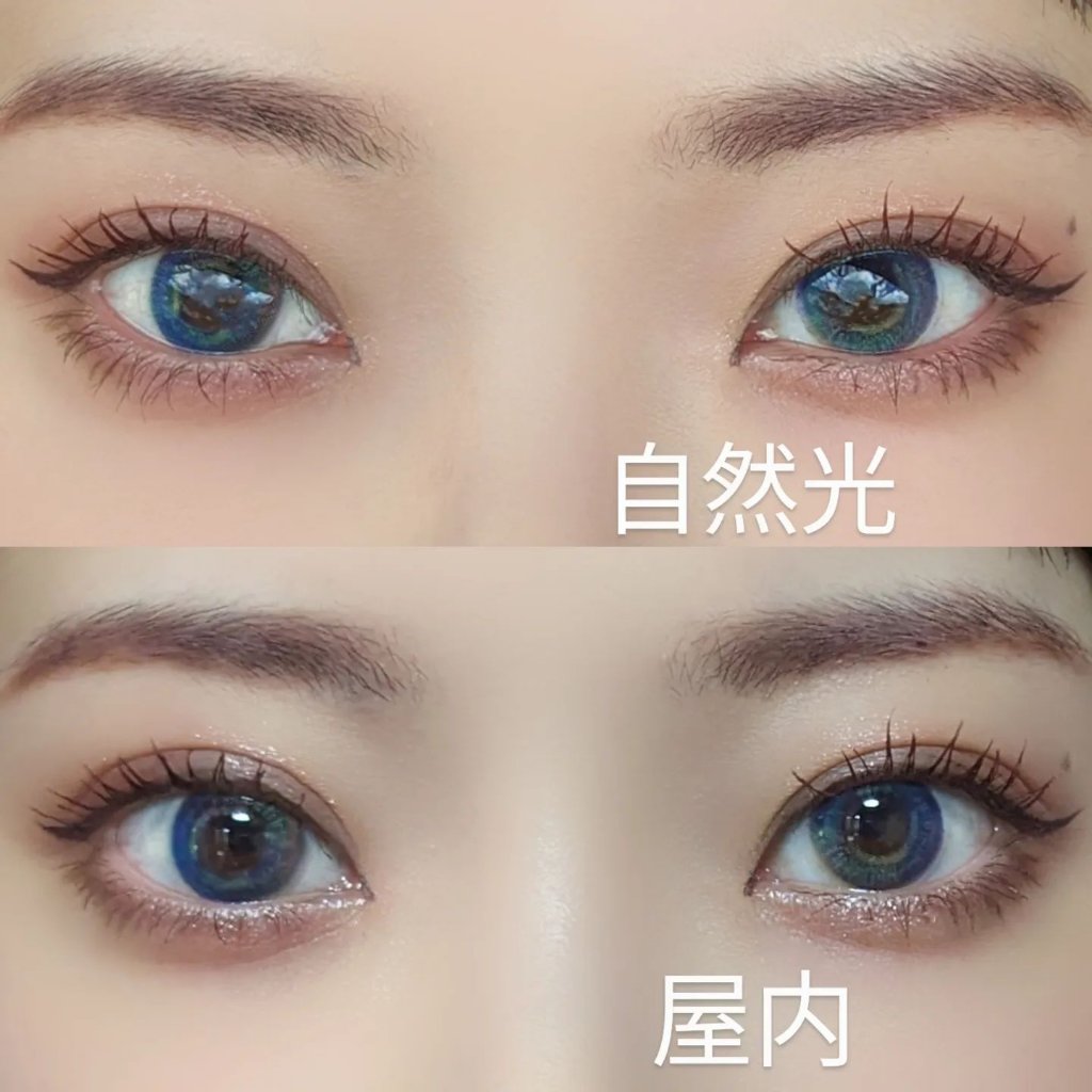 ⁡芸術的なカラコン見つけた🩵⁡
@claracontact の⁡ 
⁡ホログラムブルー⁡
⁡1yearだよ👀⁡
⁡⁡
⁡奇抜そうかなと思ったけど⁡⁡
使いやすそうなハーフカラコンだった🩵⁡⁡
⁡⁡
⁡紫と青がグラデーションしたデザイン