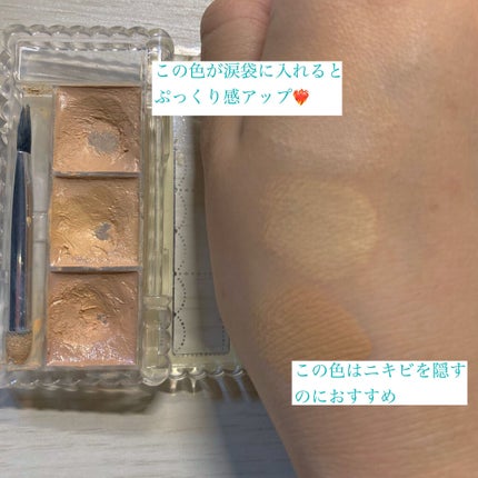 カラーミキシングコンシーラー/キャンメイク/パレットコンシーラーを使ったクチコミ(3枚目)
