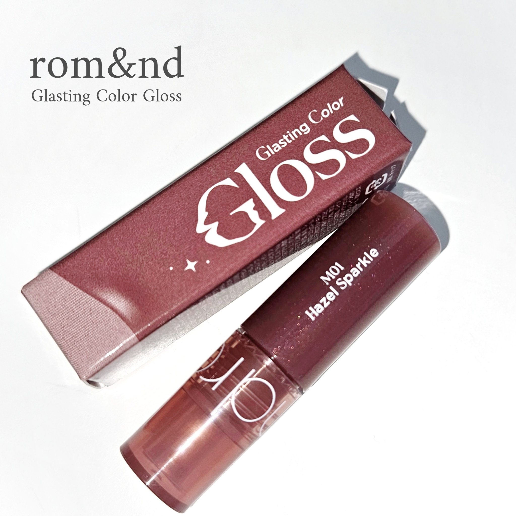 グラスティングカラーグロス/rom&nd/リップグロスを使ったクチコミ（2枚目）