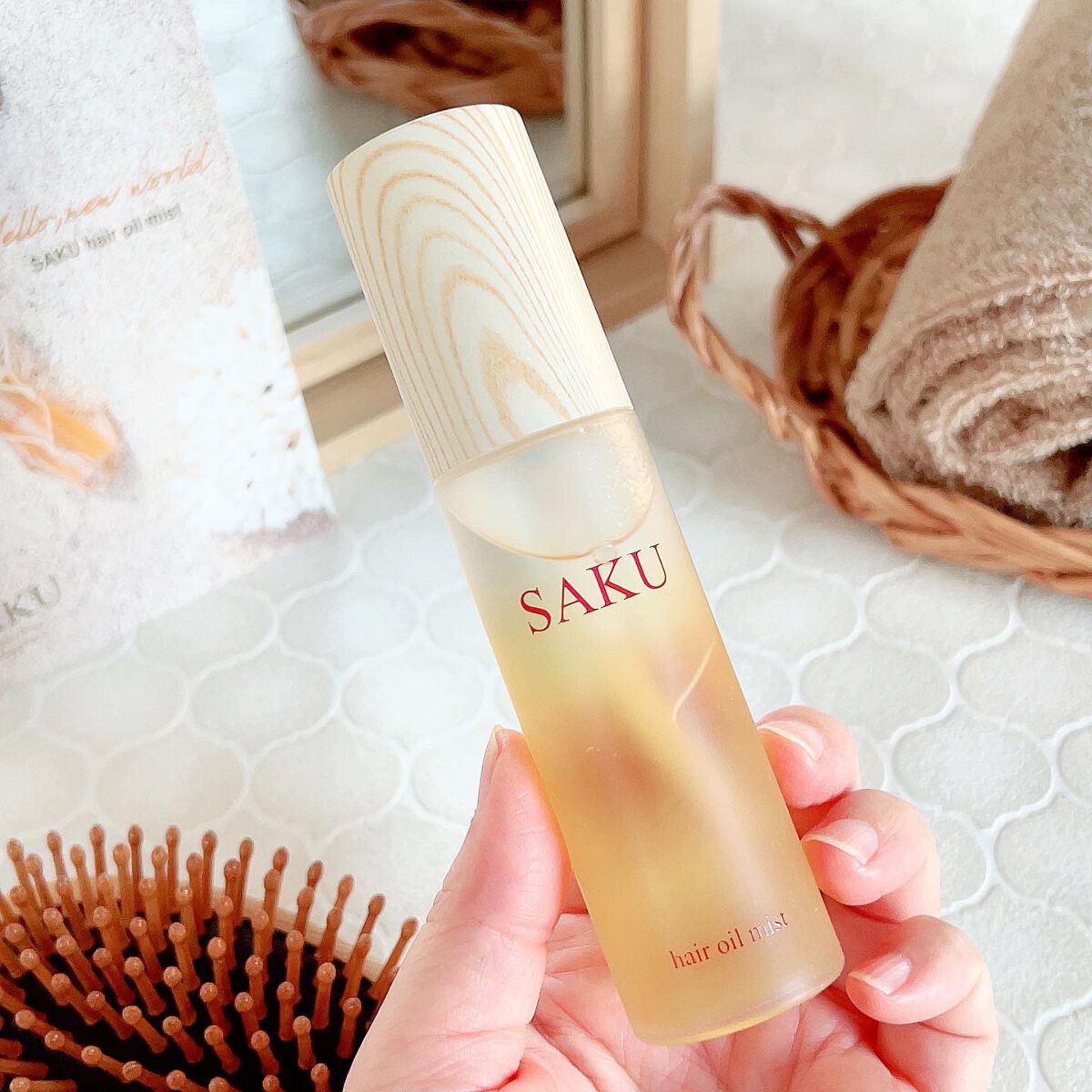 SAKU ヘアオイルミスト/SAKU/ヘアミストを使ったクチコミ(2枚目)