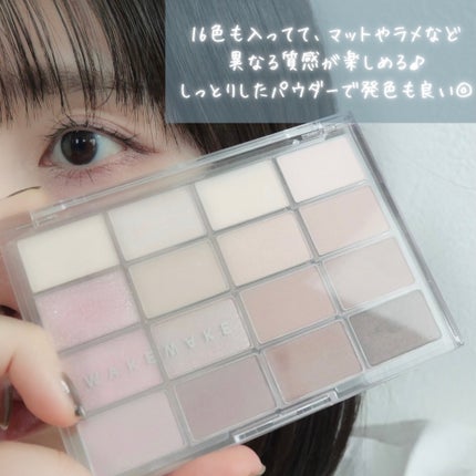 ソフトブラーリングアイパレット/wakemake/アイシャドウパレットを使ったクチコミ(10枚目)
