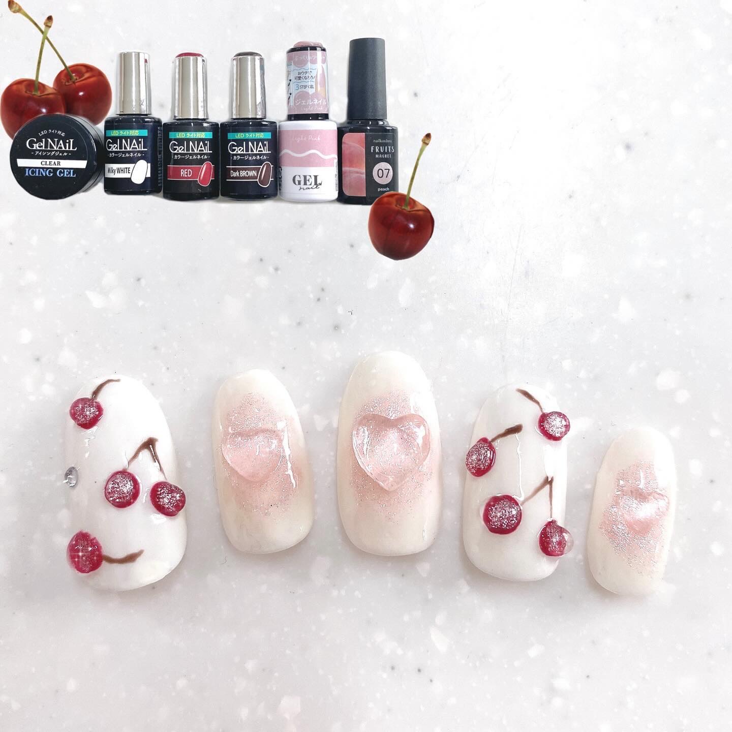 ジェルネイル（ライト対応）/セリア/ジェルネイルを使ったクチコミ（1枚目）