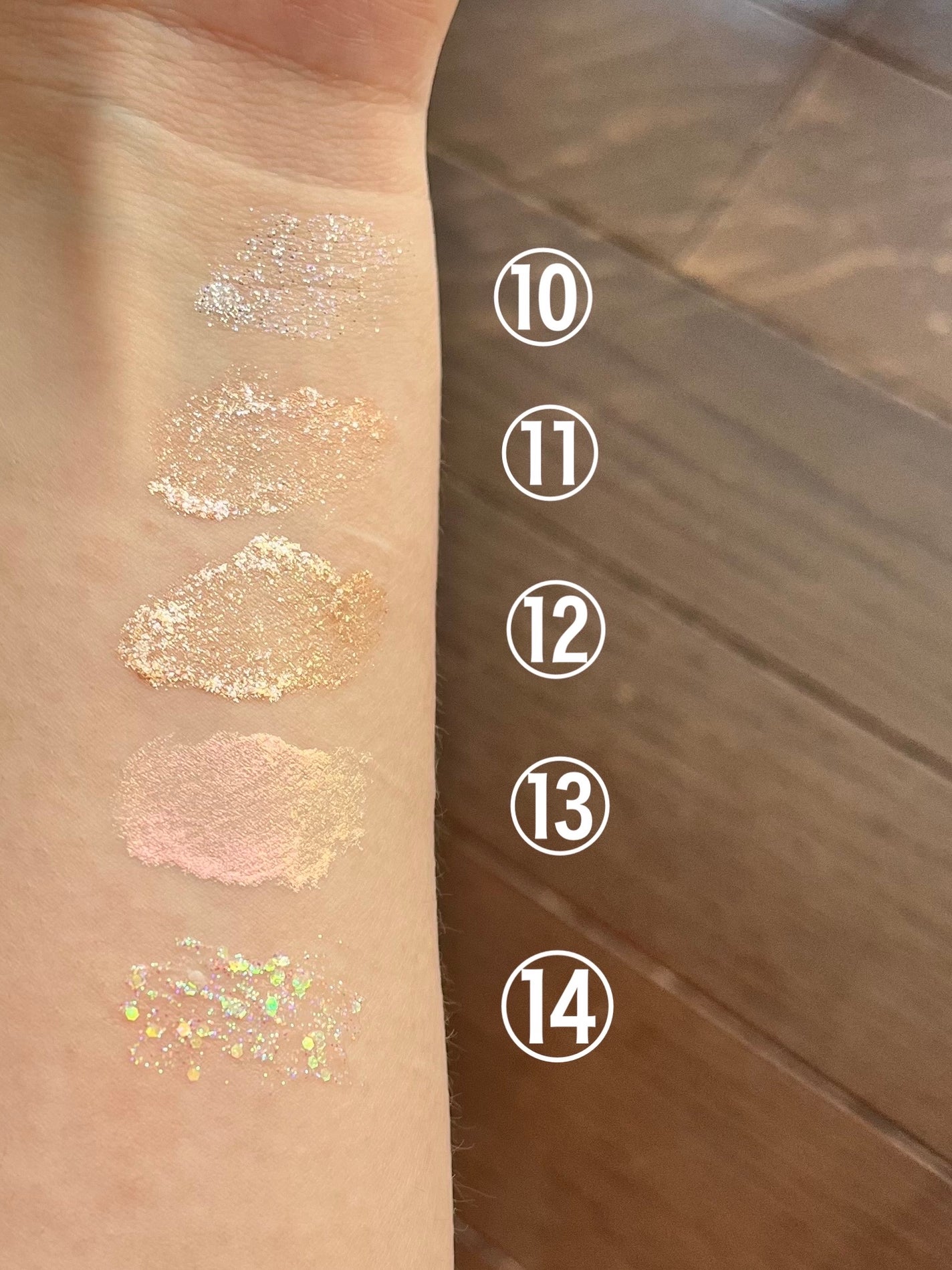 リキッド グリッター シャドウ/rom&nd/グリッターを使ったクチコミ(4枚目)