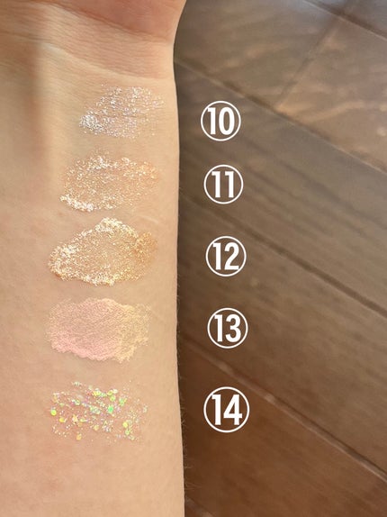 リキッド グリッター シャドウ/rom&nd/グリッターを使ったクチコミ(4枚目)