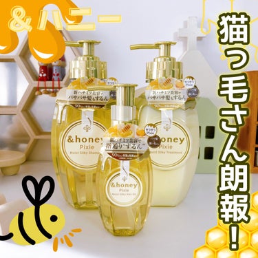 ＆honey ピクシーモイストシルキー　シャンプー1.0/ヘアトリートメント2.0/&honey/シャンプー・コンディショナーを使ったクチコミ（1枚目）