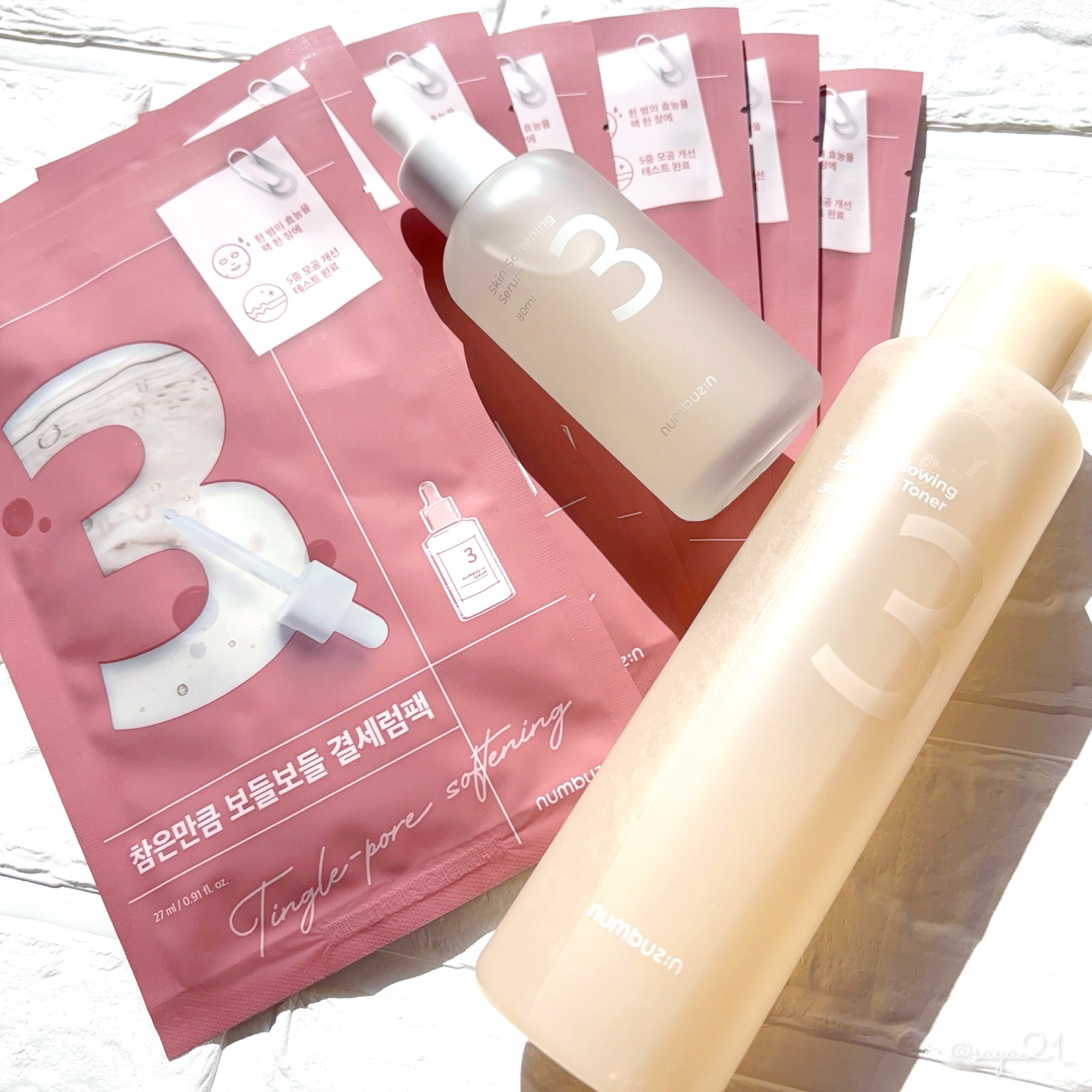 3番 すべすべキメケアセラム/numbuzin/美容液を使ったクチコミ（3枚目）