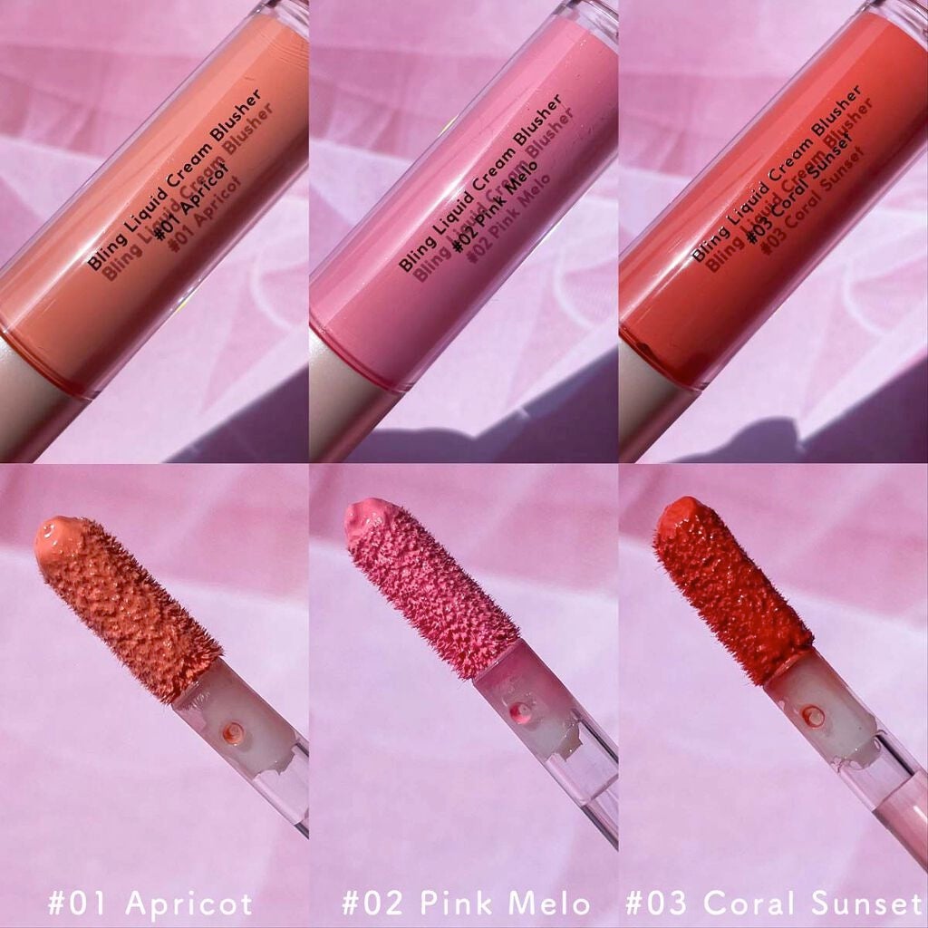 グローリキッドクリームチーク/BLING GLOW/リキッドチークを使ったクチコミ(5枚目)