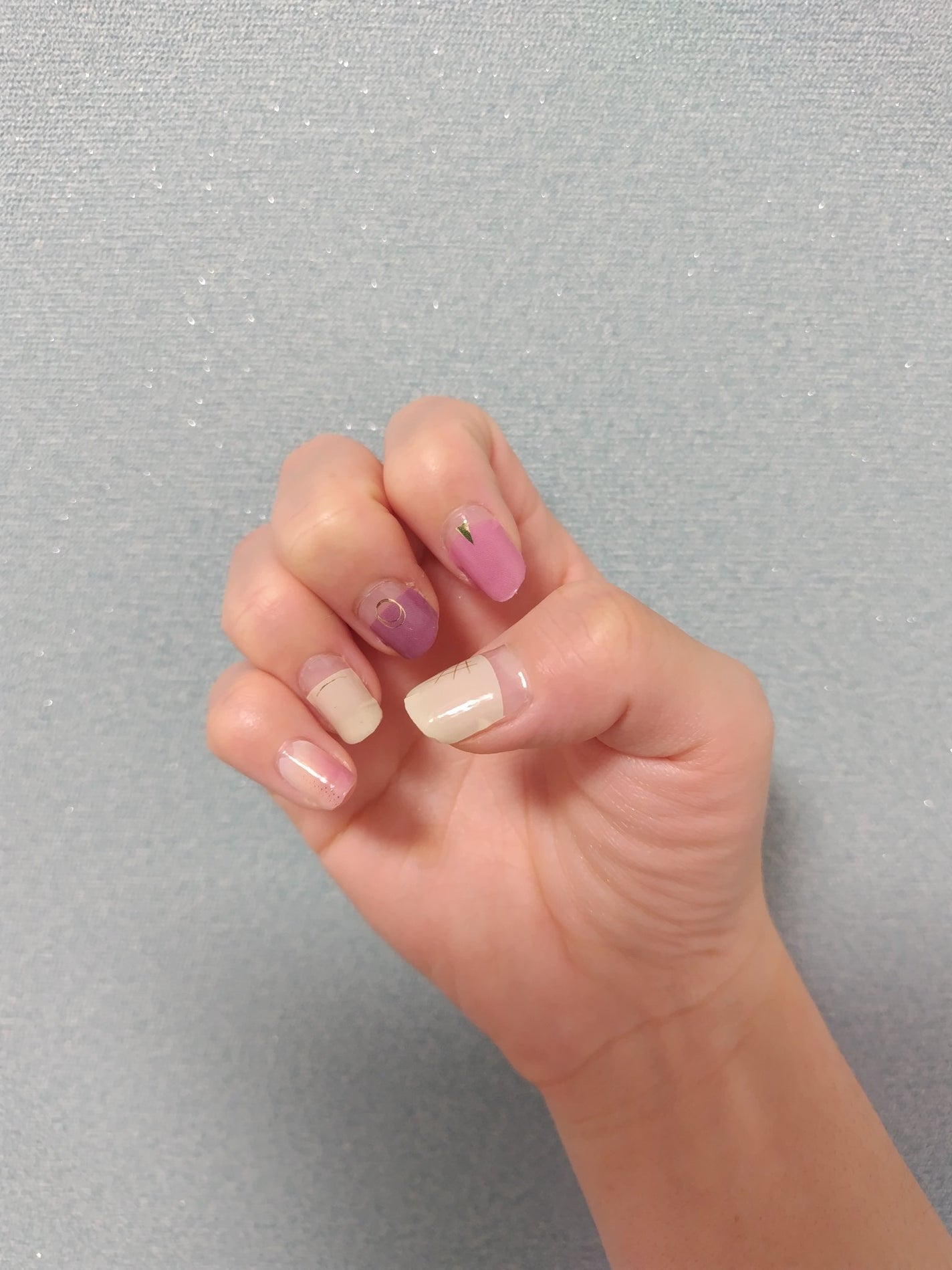 ジェルネイルシール/DAISO/ネイルシールを使ったクチコミ(1枚目)