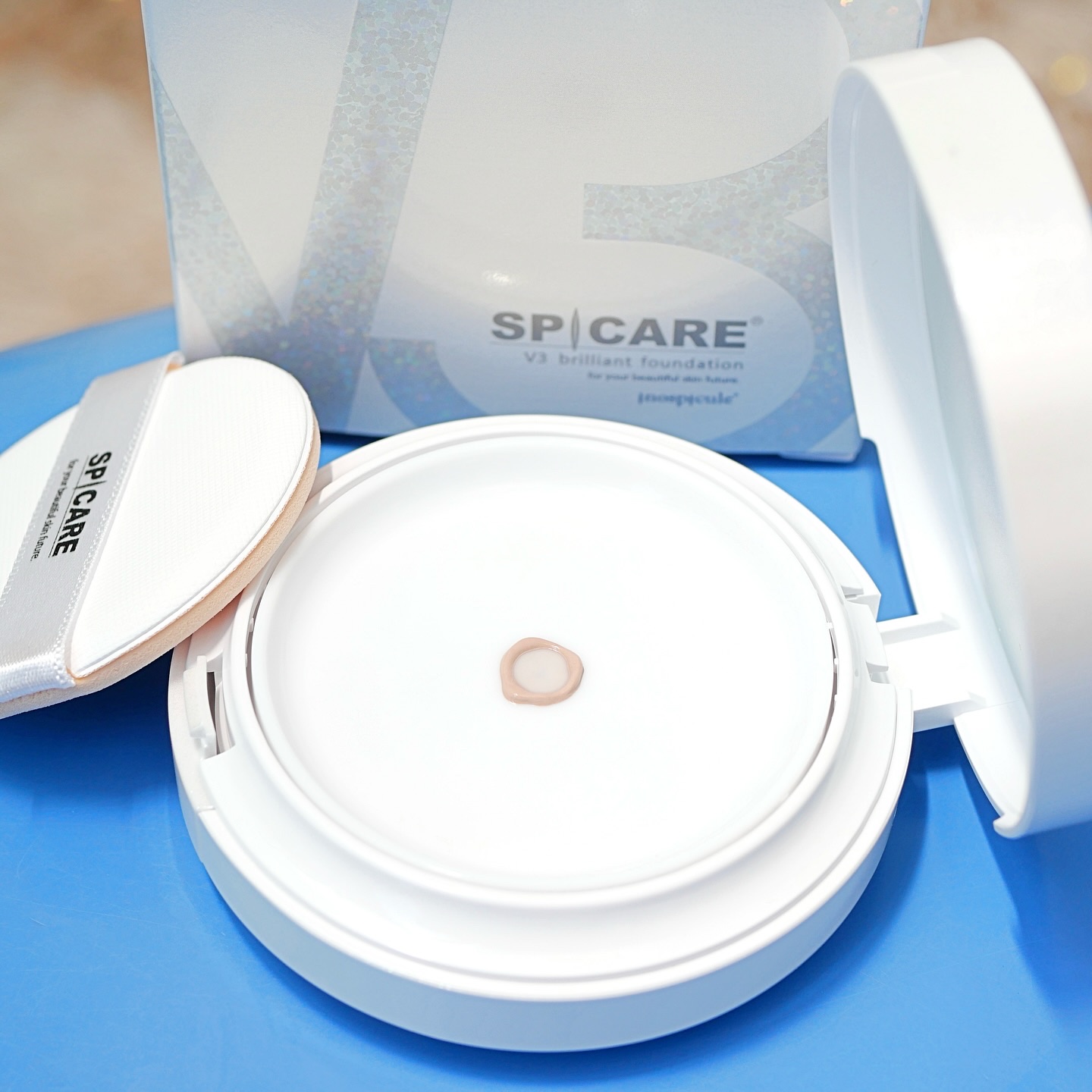 V3 ブリリアント ファンデーション/SPICARE/クッションファンデーションを使ったクチコミ（3枚目）