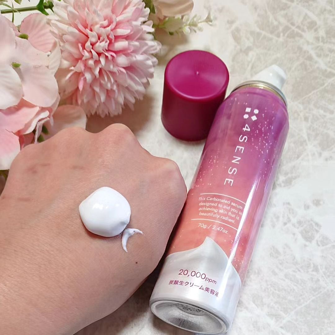 フォーセンス 炭酸生クリームセラム/4SENSE/美容液を使ったクチコミ(5枚目)
