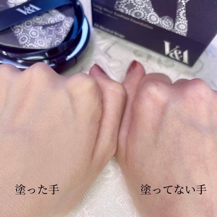 ロングウェアクッションファンデーション/V&Aビューティー/クッションファンデーションを使ったクチコミ(4枚目)