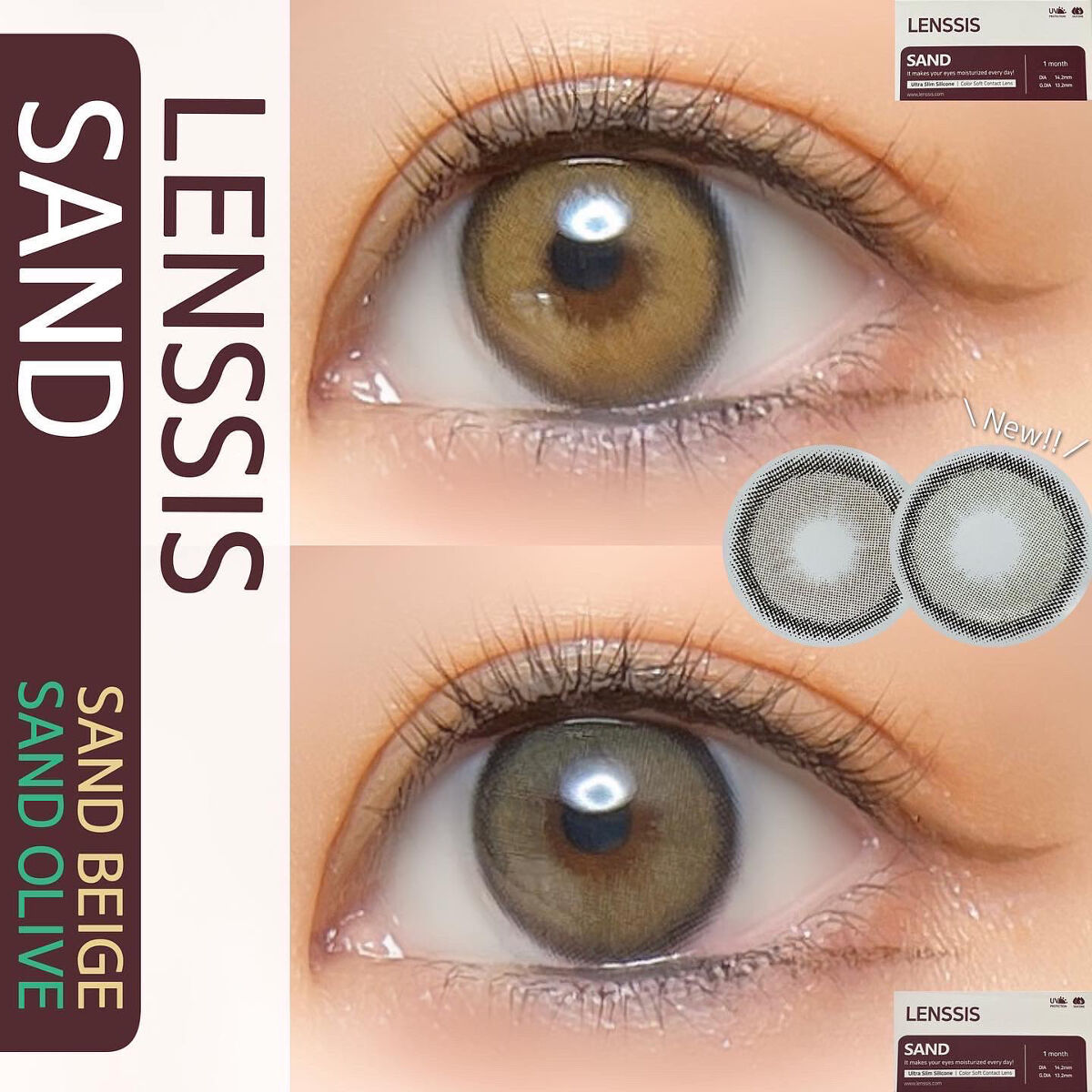 サンドシリーズ/LENSSIS/カラーコンタクトレンズを使ったクチコミ（1枚目）