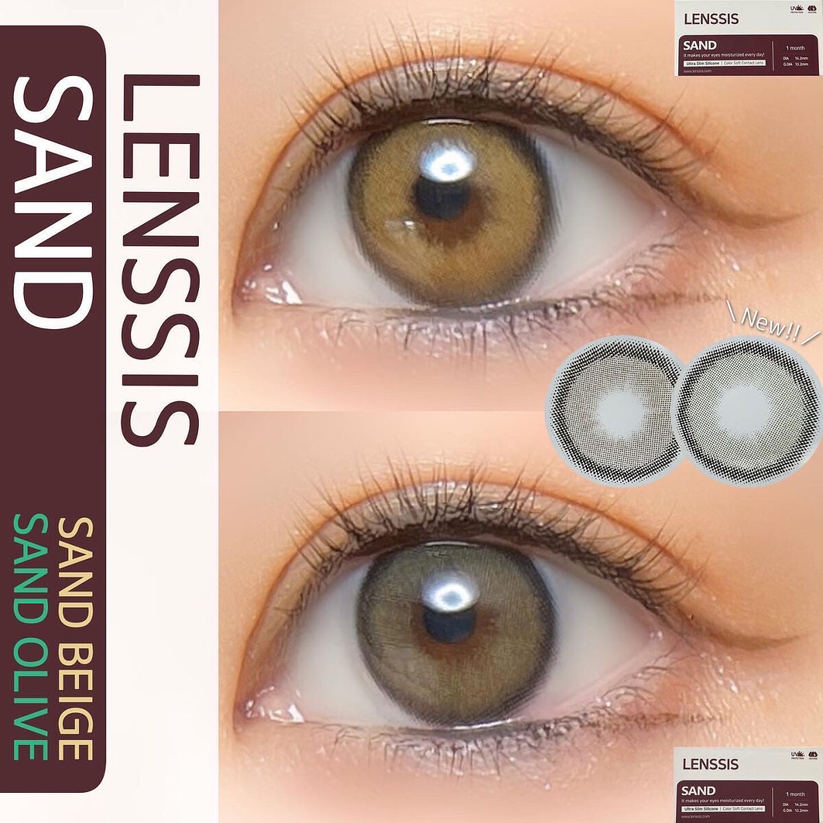 サンドシリーズ/LENSSIS/カラーコンタクトレンズを使ったクチコミ(1枚目)