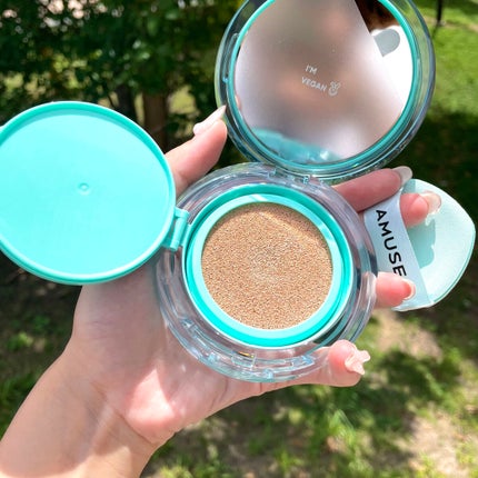 メタフィットヴィーガンクッション/AMUSE/クッションファンデーションを使ったクチコミ(2枚目)