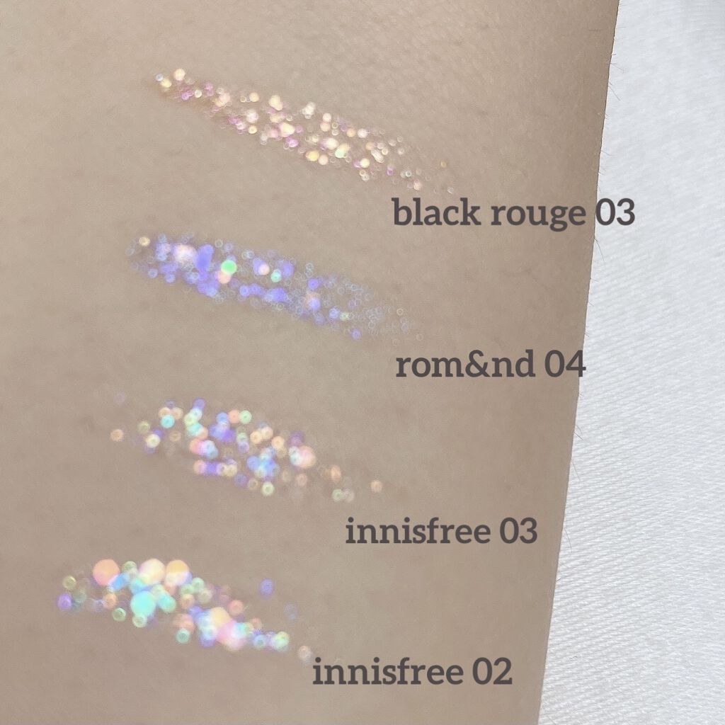 トゥインクル グリッター/innisfree/リキッドアイライナーを使ったクチコミ（2枚目）