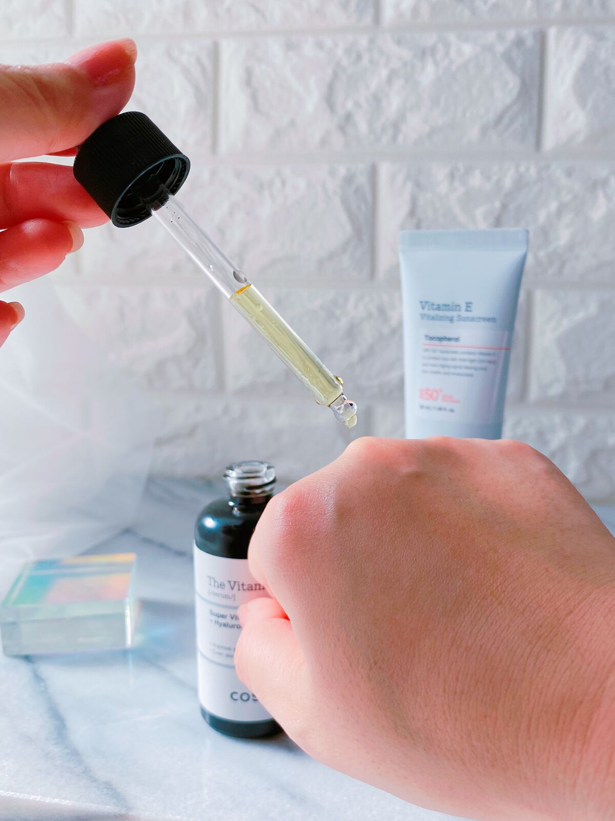 ビタミンEバイタライジングUVクリーム　SFP50＋/COSRX/日焼け止めクリームを使ったクチコミ（3枚目）
