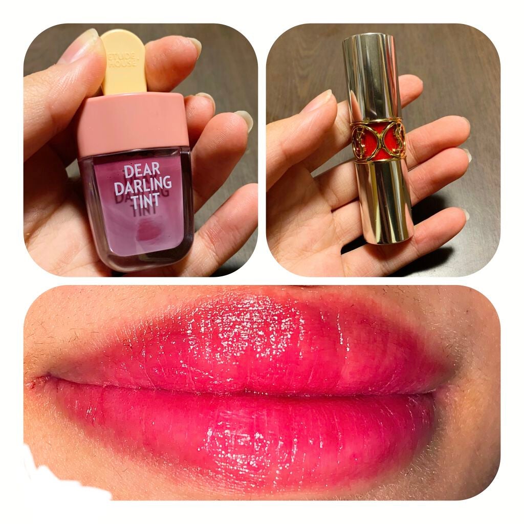 ヴォリュプテ ティントインバーム/YVES SAINT LAURENT BEAUTE/口紅を使ったクチコミ(2枚目)