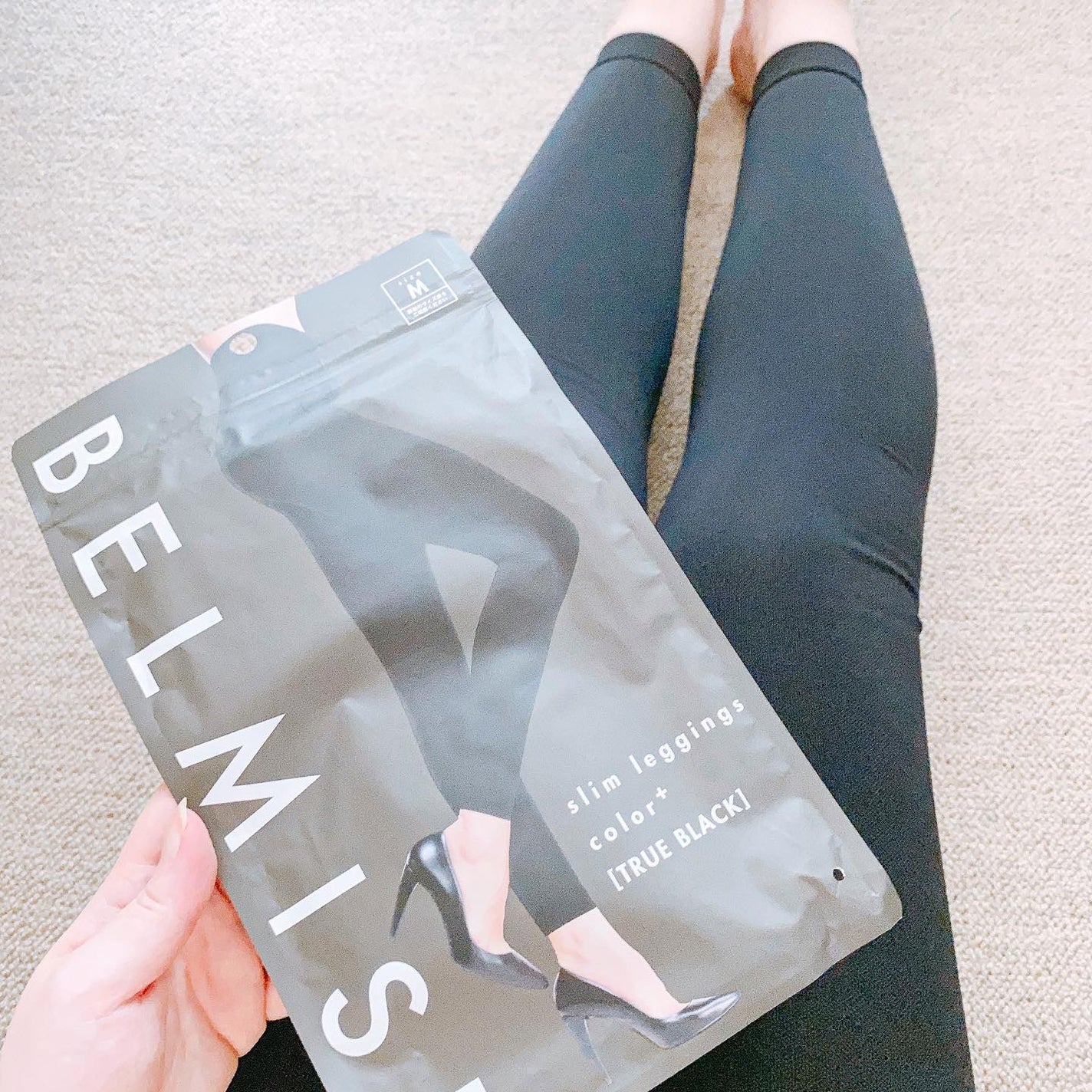 スリムレギンス color+/BELMISE/着圧ソックス・レギンスを使ったクチコミ(4枚目)