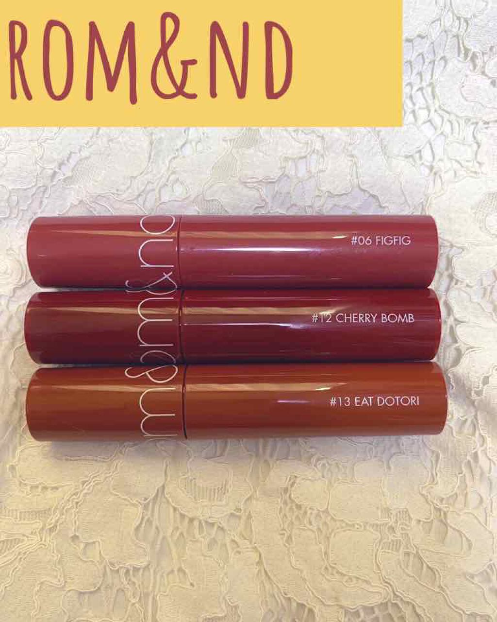 ジューシーラスティングティント/rom&nd/リップティントを使ったクチコミ(1枚目)