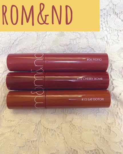 ジューシーラスティングティント/rom&nd/リップティントを使ったクチコミ(1枚目)