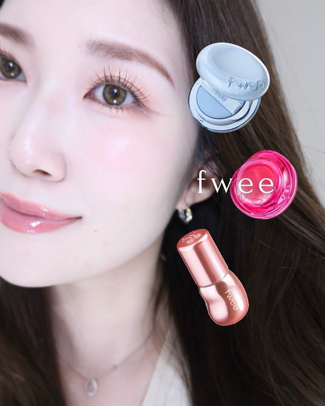 リップアンドチーク ブラーリープリンポット/fwee/口紅を使ったクチコミ（1枚目）