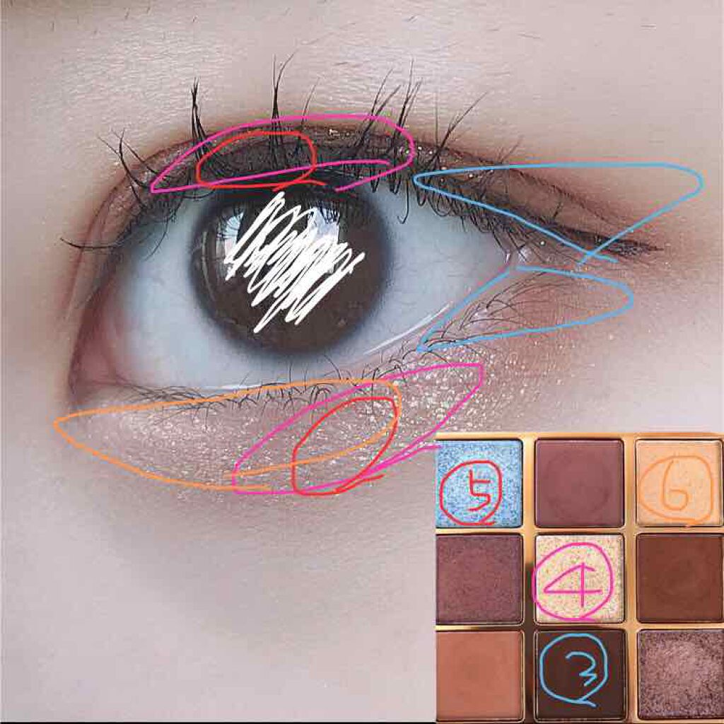 VenusMarble 9色アイシャドウパレット/Venus Marble/アイシャドウパレットを使ったクチコミ(3枚目)