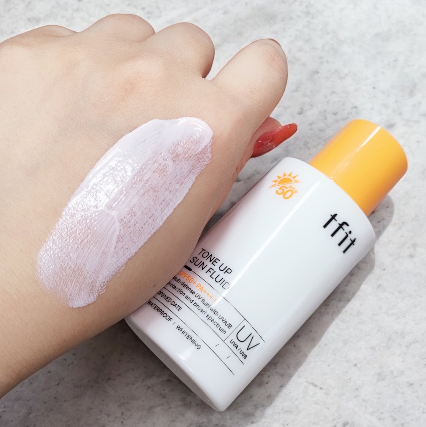トーンアップサンフルイド/TFIT/日焼け止め・UVケアを使ったクチコミ（3枚目）