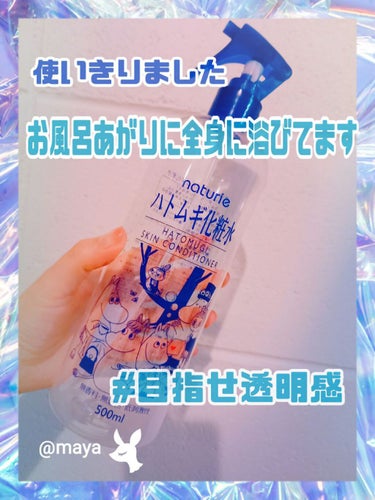 ハトムギ化粧水(ナチュリエ スキンコンディショナー R )/ナチュリエ/化粧水を使ったクチコミ（1枚目）