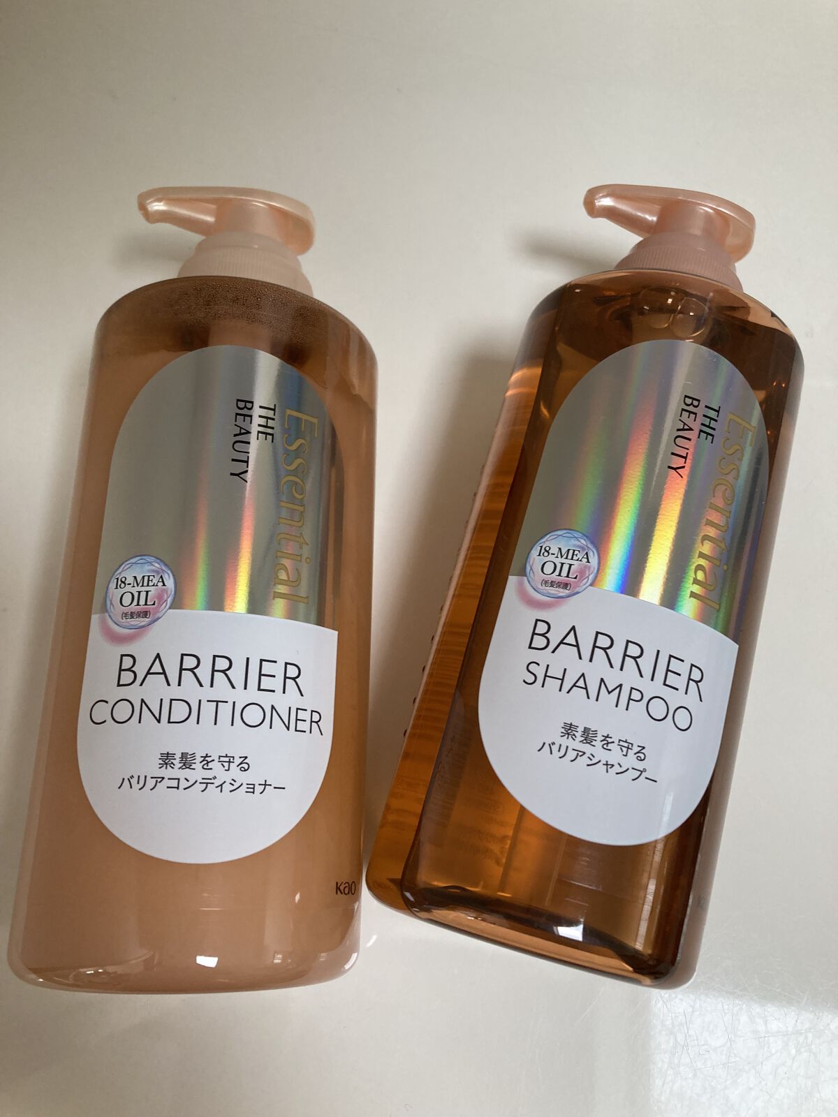 ザビューティ 髪のキメ美容素髪を守る バリアシャンプー/コンディショナー/エッセンシャル/シャンプー・コンディショナーを使ったクチコミ（1枚目）