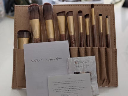 SIXPLUS X MARILYN 10本メイクアップブラシセット/SIXPLUS/メイクブラシを使ったクチコミ(2枚目)