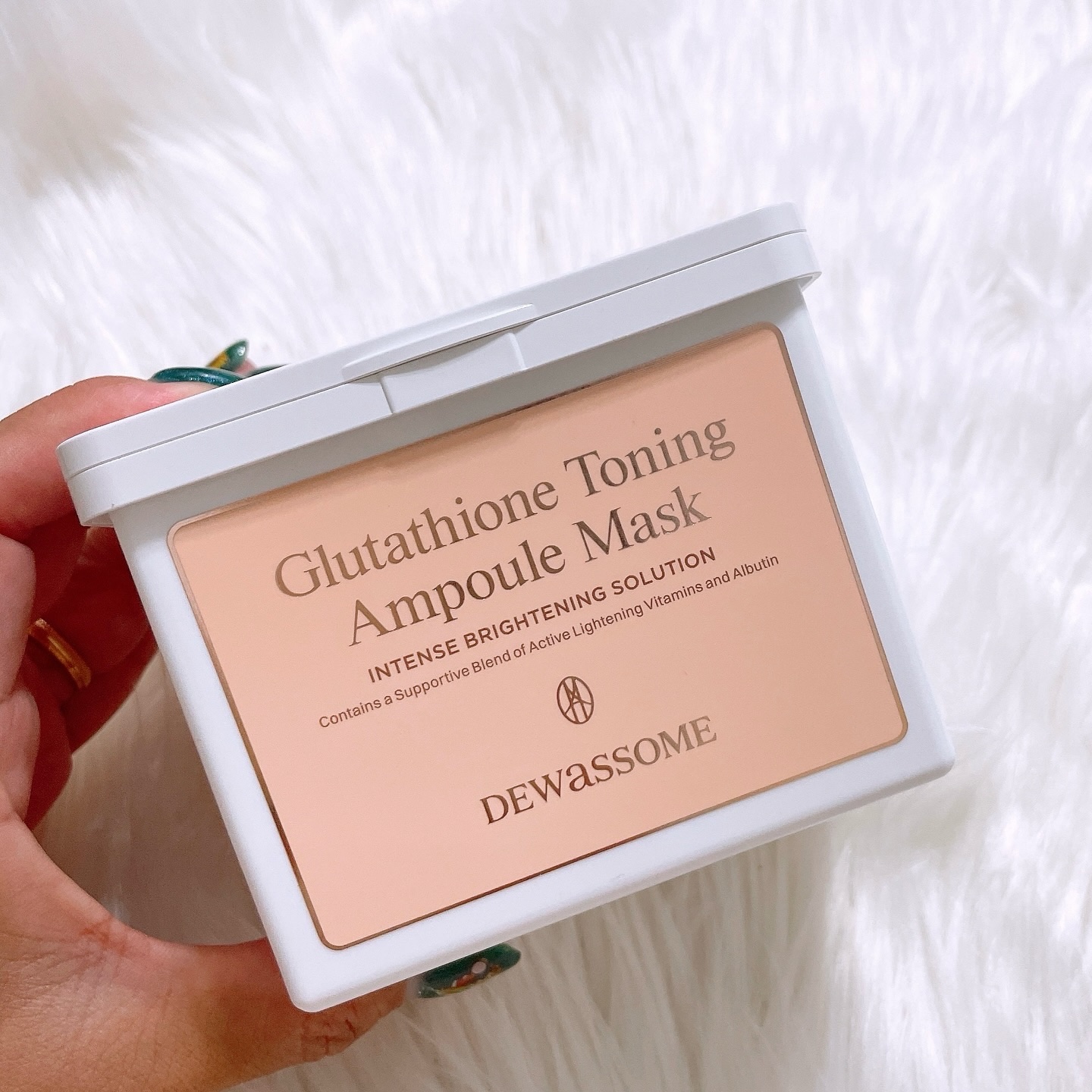 グルタチオントーニングアンプルマスク/DEWASSOME/シートマスク・パックを使ったクチコミ（2枚目）