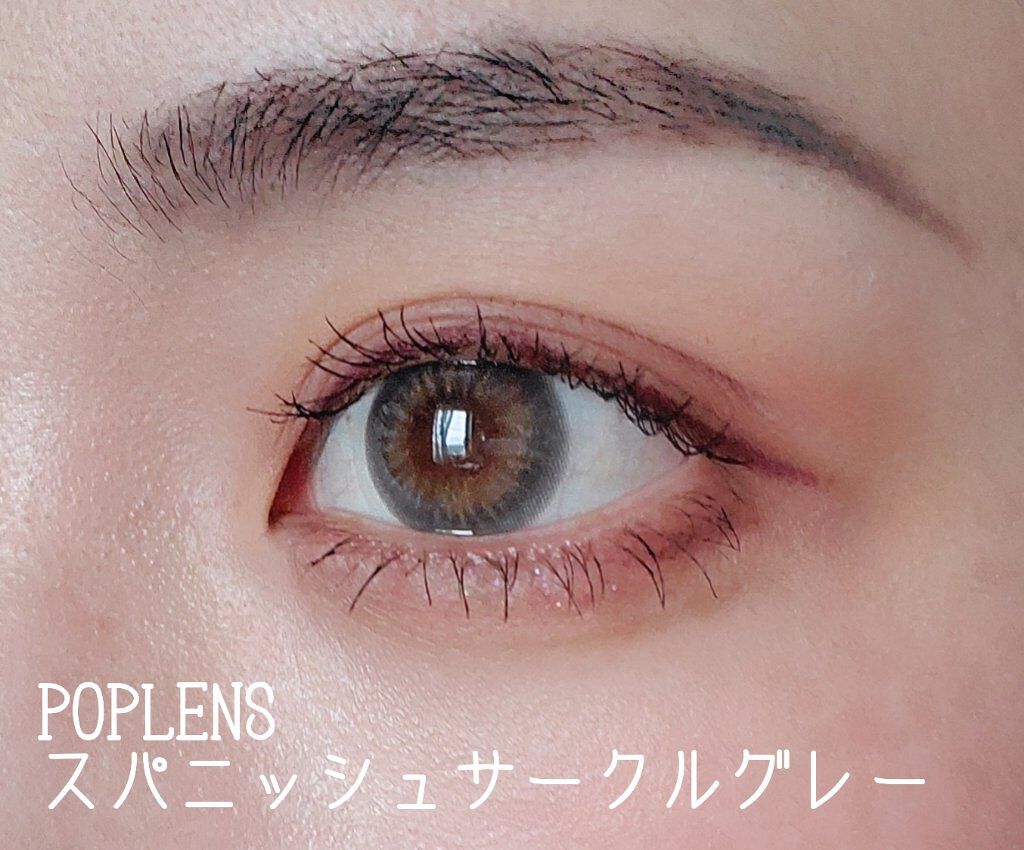 スパニッシュサークル グレー/OLENS/カラーコンタクトレンズを使ったクチコミ（1枚目）