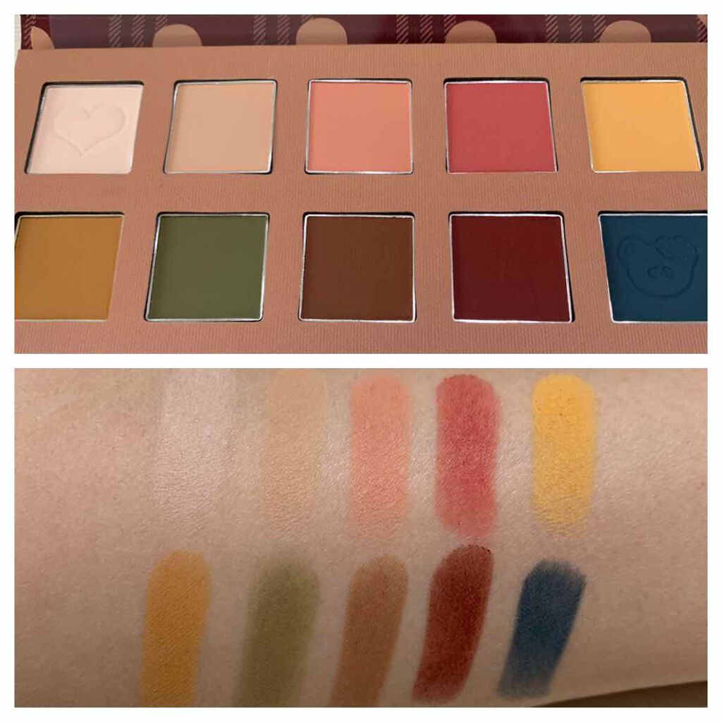 Love Bear 10色アイシャドウパレット/FlowerKnows/アイシャドウパレットを使ったクチコミ(2枚目)