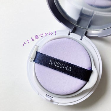 M クッションベース（ラベンダー）/MISSHA/化粧下地を使ったクチコミ（3枚目）