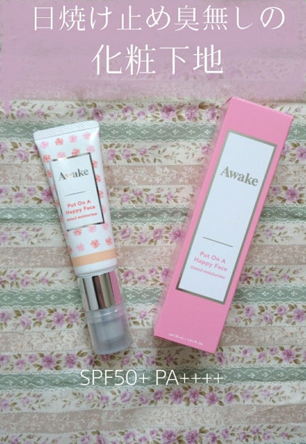 プットオンアハッピーフェイス ティンティド モイスチュアライザー/Awake/CCクリームを使ったクチコミ(1枚目)