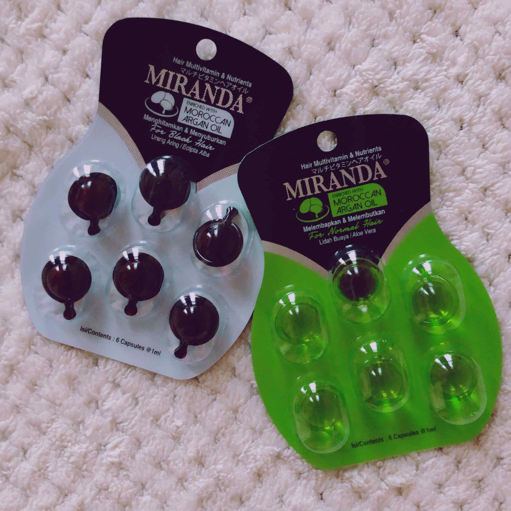 ヘアビタミン シャイニーヘアオイル/MIRANDA/ヘアオイルを使ったクチコミ（1枚目）