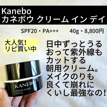 KANEBO クリーム　イン　デイのクチコミ「🖤🖤🖤

KANEBO 

カネボウ クリーム イン デイ
40g・8,800円

SPF20.....」（2枚目）